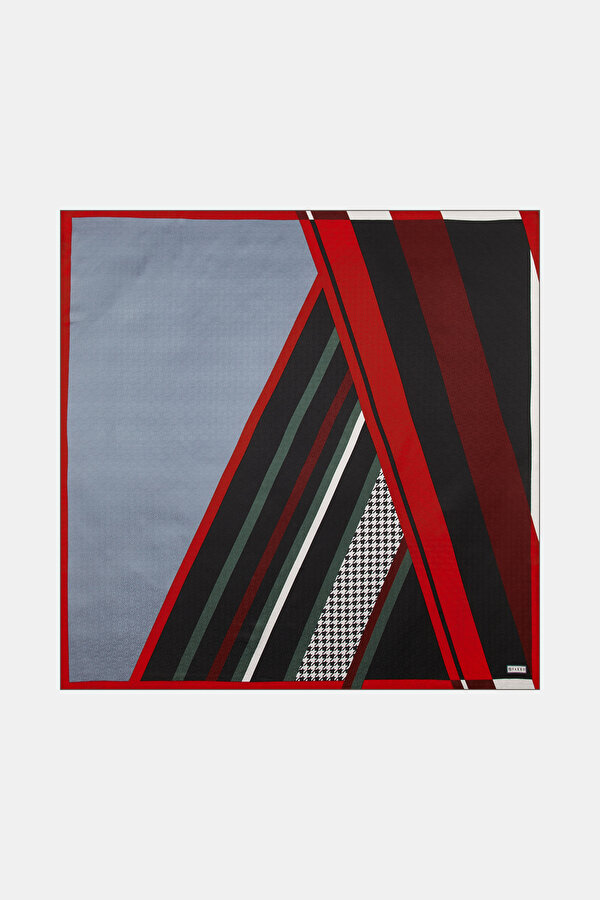 GEOMETRİK DESENLİ FASONE EŞARP
