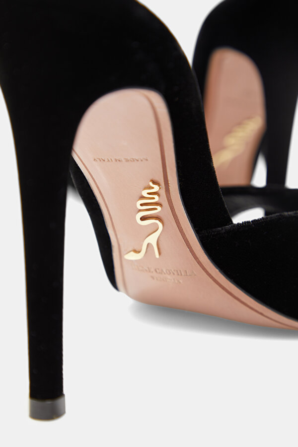 BLACK VELVET SHOE 6