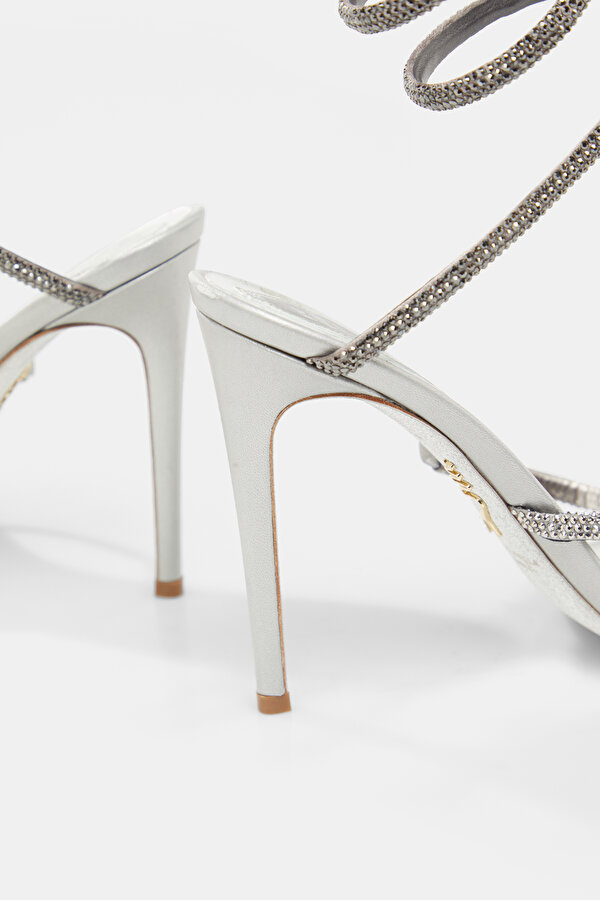 SILVER JEWELLED SHOE 7