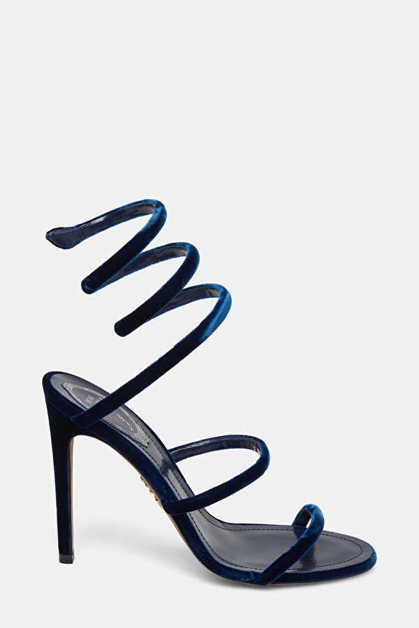 NAVY BLUE VELVET SHOE