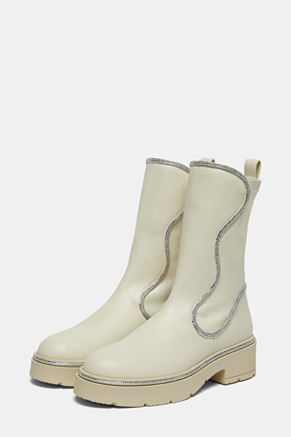 ECRU LEATHER BOOT 2