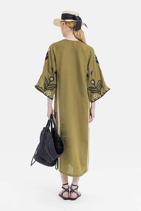ECRU LINEN KAFTA 2