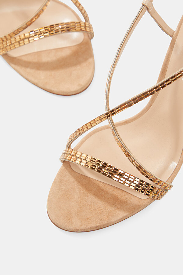 ROSE GOLD JEWELLED SHOE 6