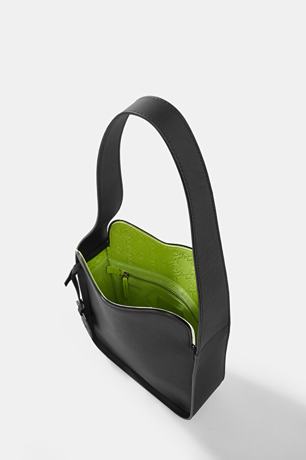 GREEN MONOGRAM LEATHER BAG 6