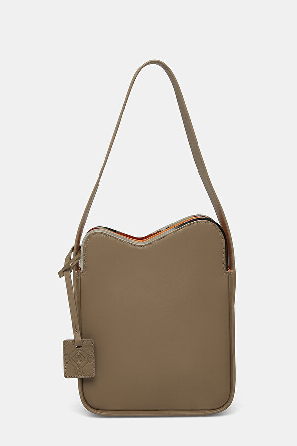 ORANGE MONOGRAM LEATHER BAG