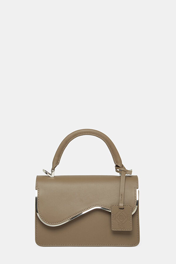 ORANGE MONOGRAM LEATHER BAG