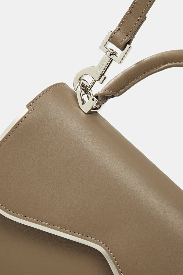 ORANGE MONOGRAM LEATHER BAG 6