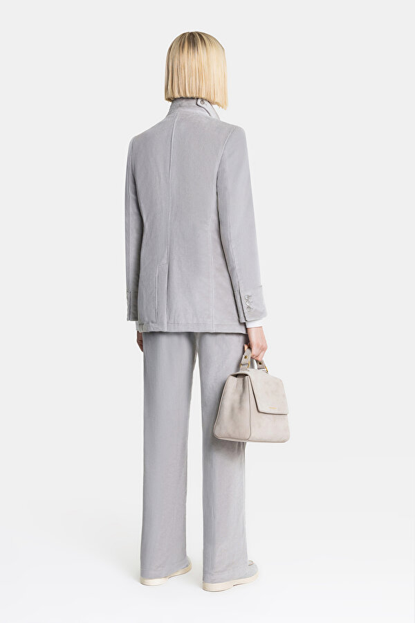 GREY UPRIGHT COLLAR JACKET 6