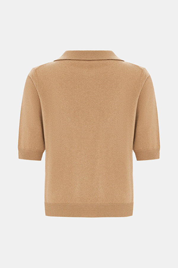 CAMEL POLO NECK TRICOT 7
