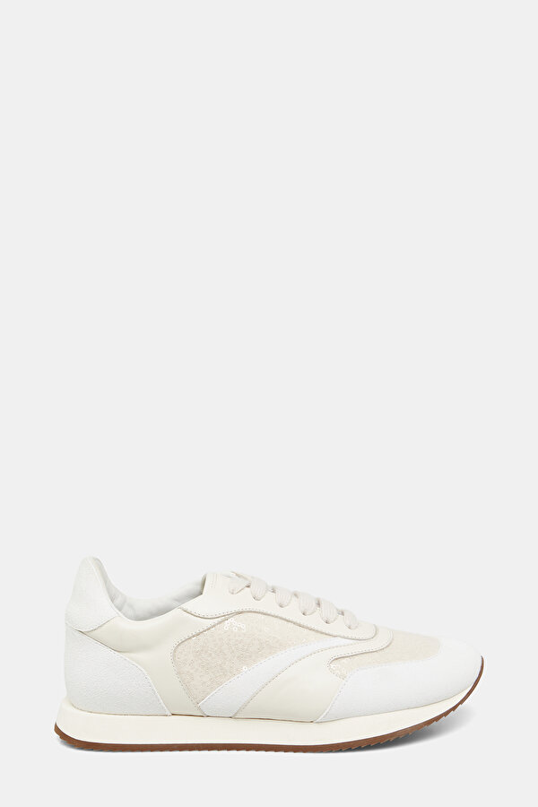 ECRU SUEDE SNEAKER KADIN