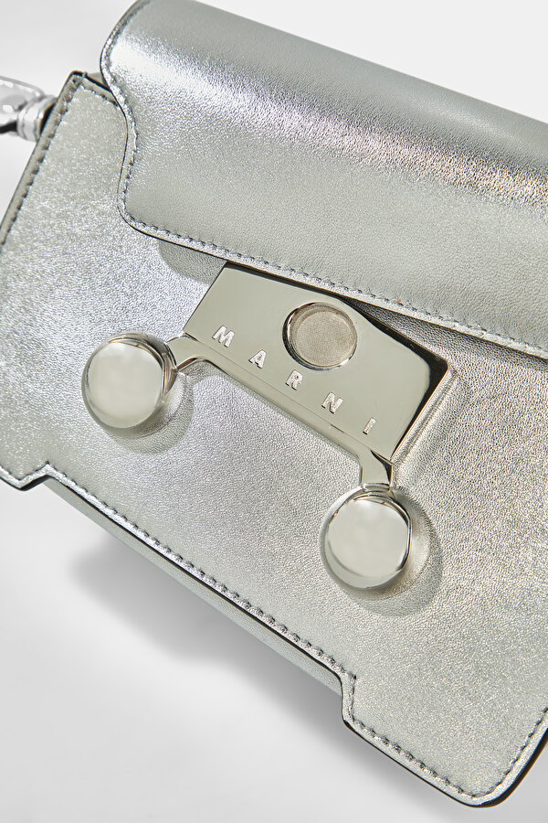 SILVER WICKER BAG 6