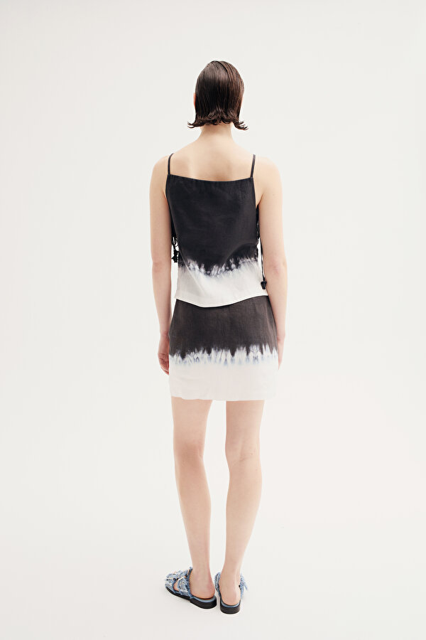 CREAM LINEN SKIRT 2