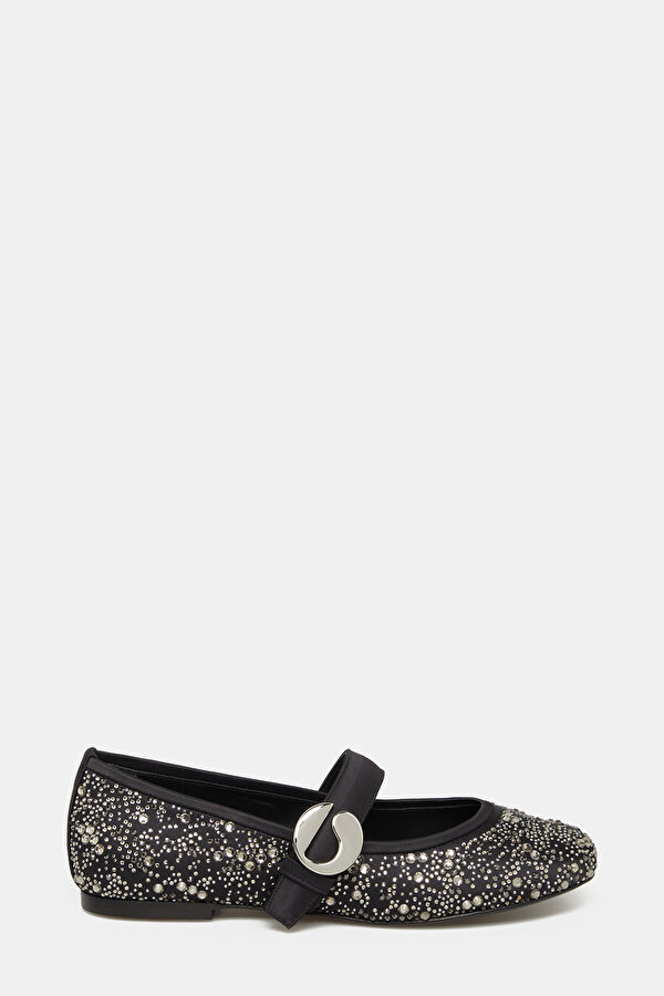 SILVER FLAT SHOES