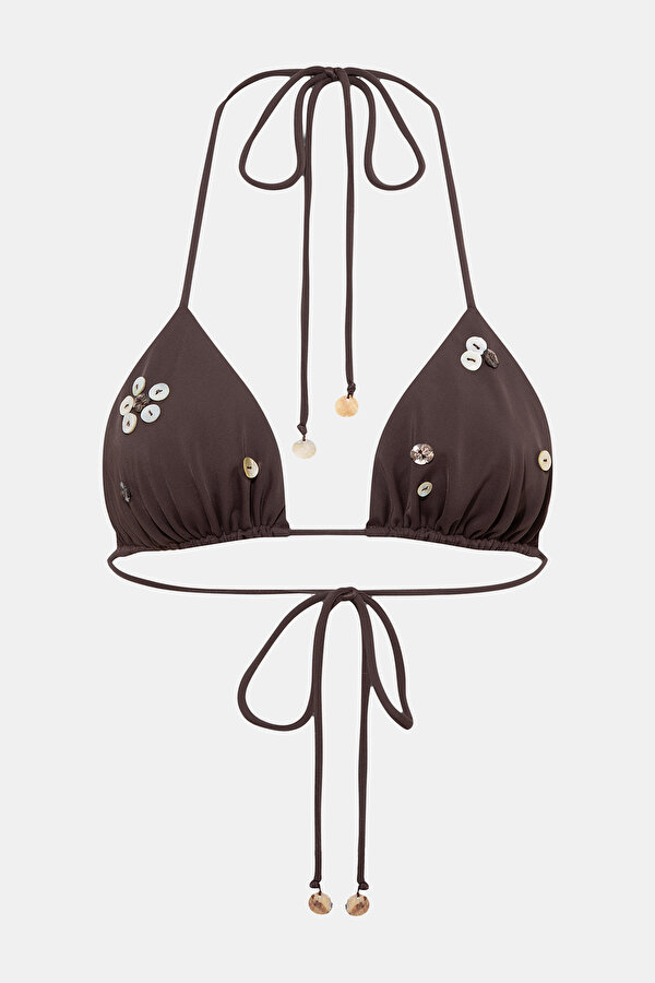 KAHVE DESENLİ BİKİNİ
