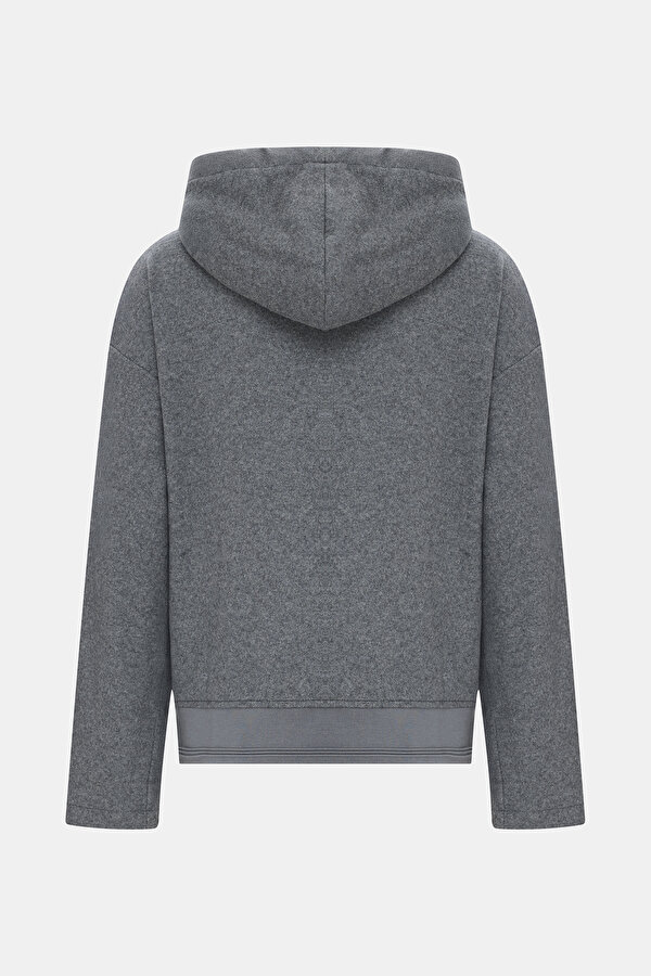 GRİ KAPUŞONLU SWEATSHİRT 6