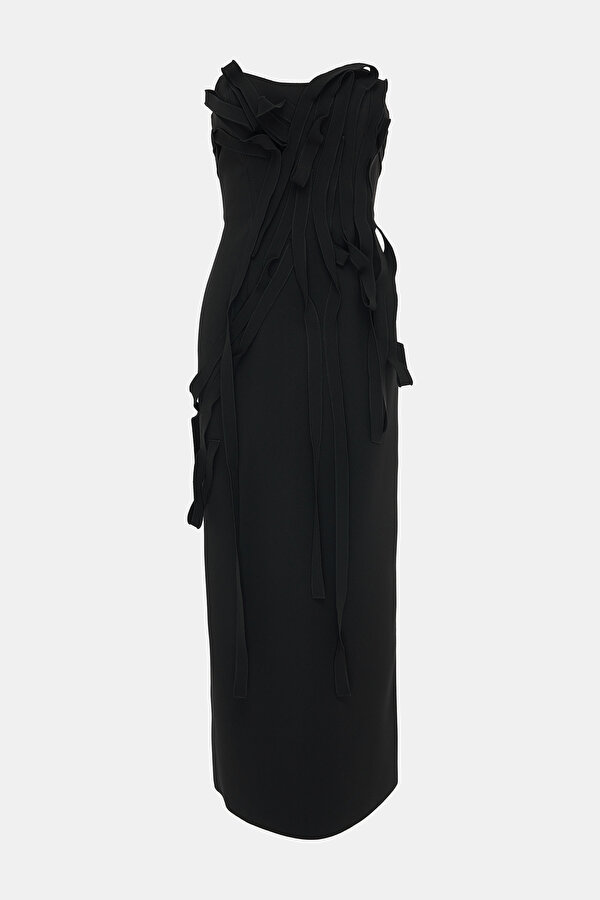BLACK MIDI DRESS