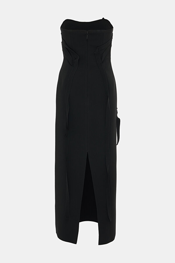 BLACK MIDI DRESS 2