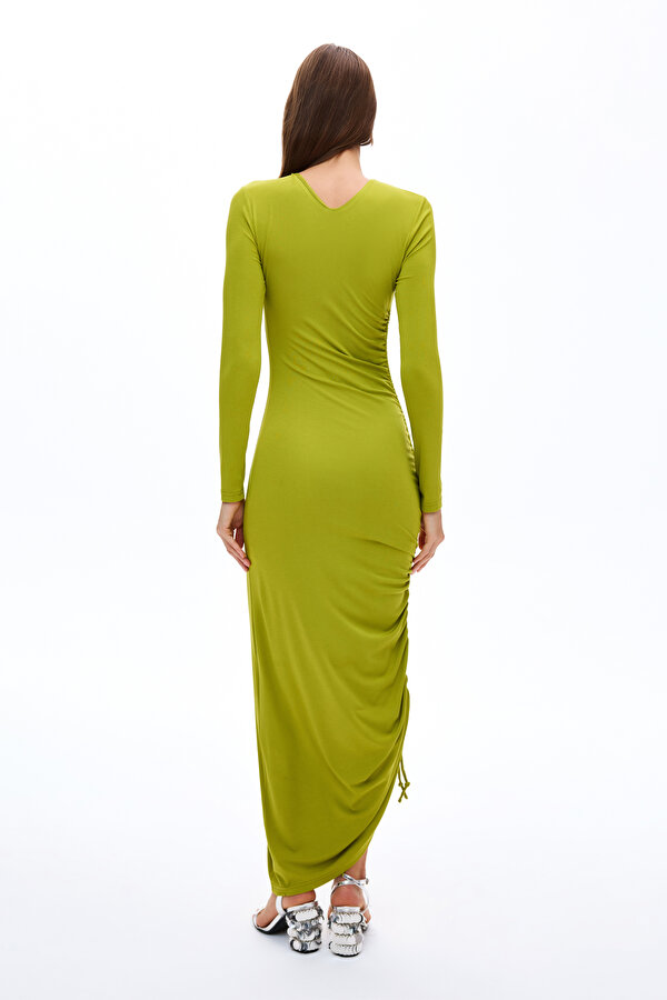 GREEN ASYMMETRIC DRESS 2