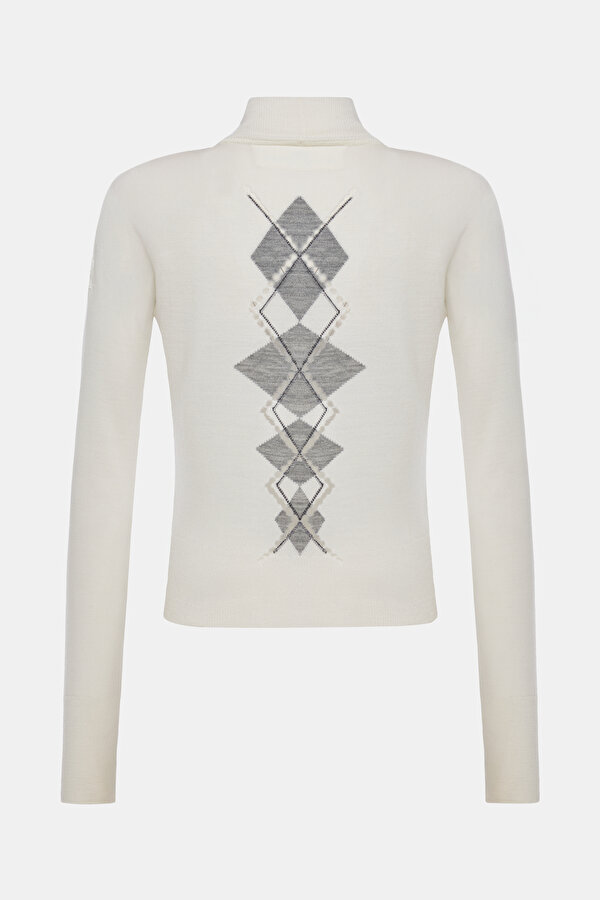 GREY UPRIGHT COLLAR TRICOT 7