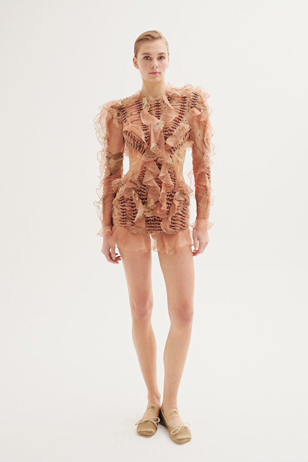 DRIED ROSE MINI DRESS