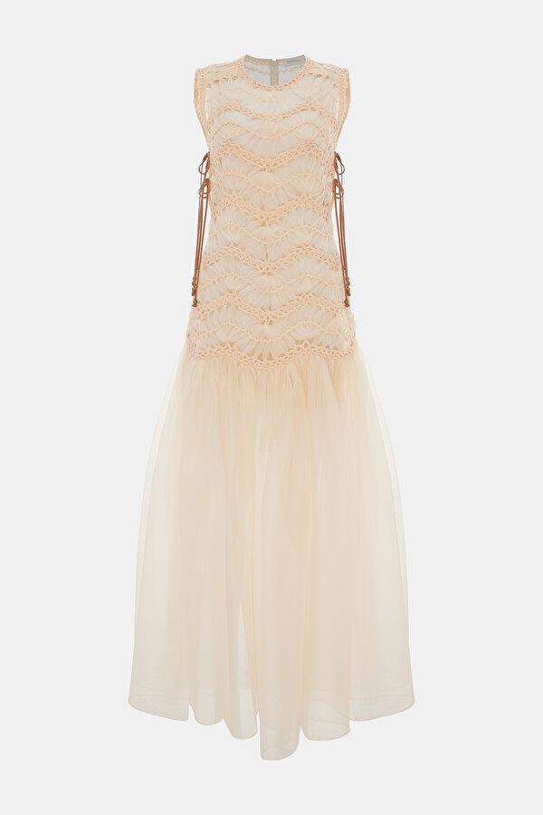 CREAM MAXI DRESS