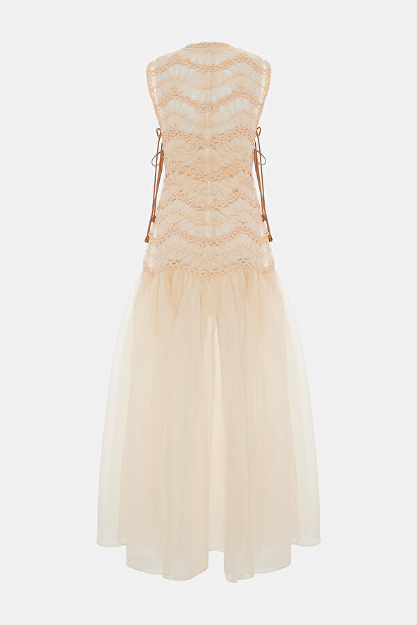 CREAM MAXI DRESS 2