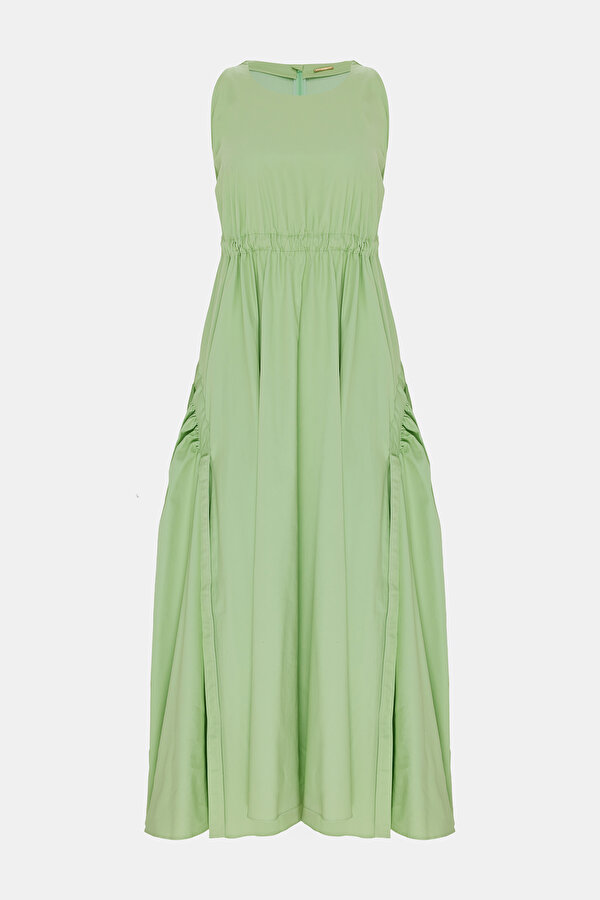 GREEN MIDI DRESS