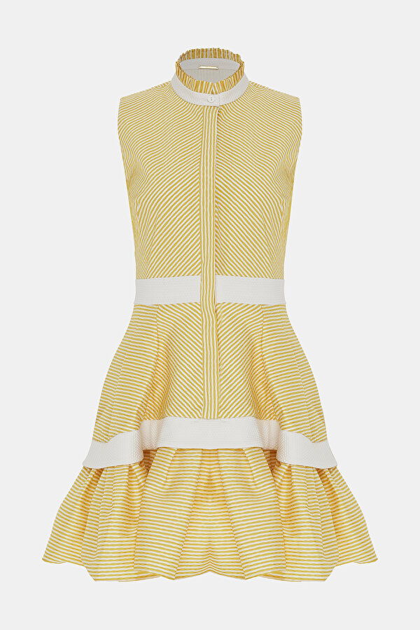 YELLOW MIDI DRESS