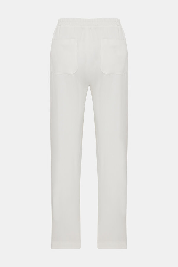 ECRU STRAIGHT CUT TROUSERS 2