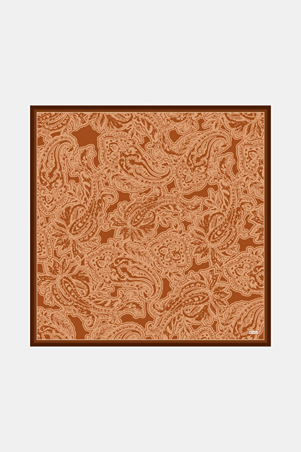 ŞAL DESENLİ TWILL İPEK EŞARP