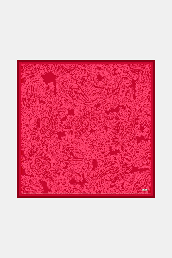 ŞAL DESENLİ TWILL İPEK EŞARP