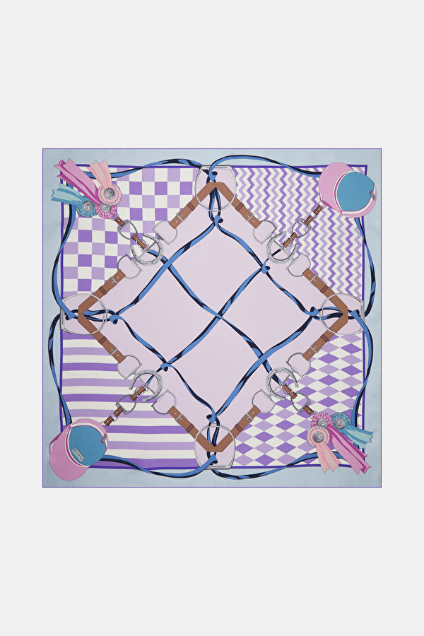 LILAC OBJECT DESIGN TWILL SCARF