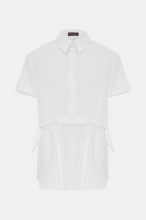 WHITE SHORT SLEEVE SHIRT