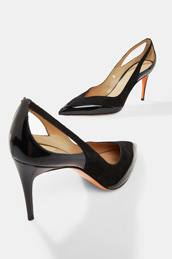 BLACK LEATHER SHOES 7