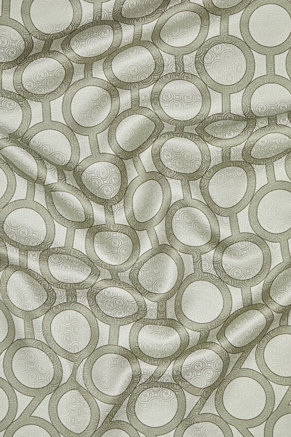 LIGHT GREEN GEOMETRIC DESIGN JAQUARD SHAWL 2
