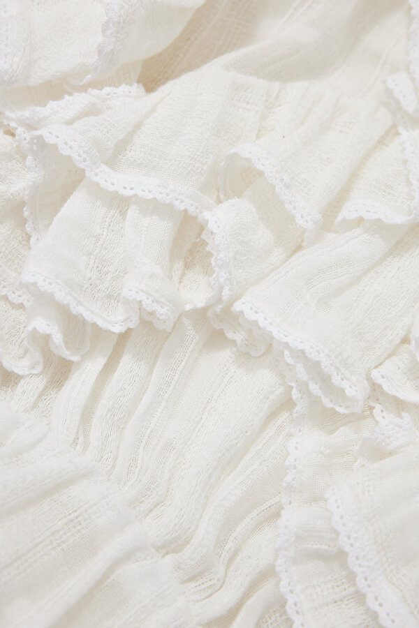 WHITE LONG SLEEVE SHORT DRESS 11