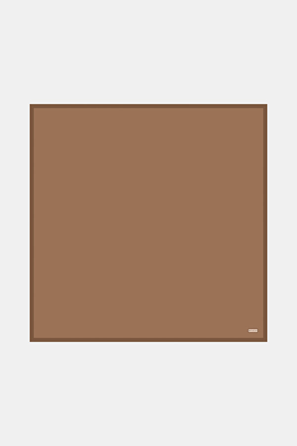 LIGHT BROWN TWILL SCARF