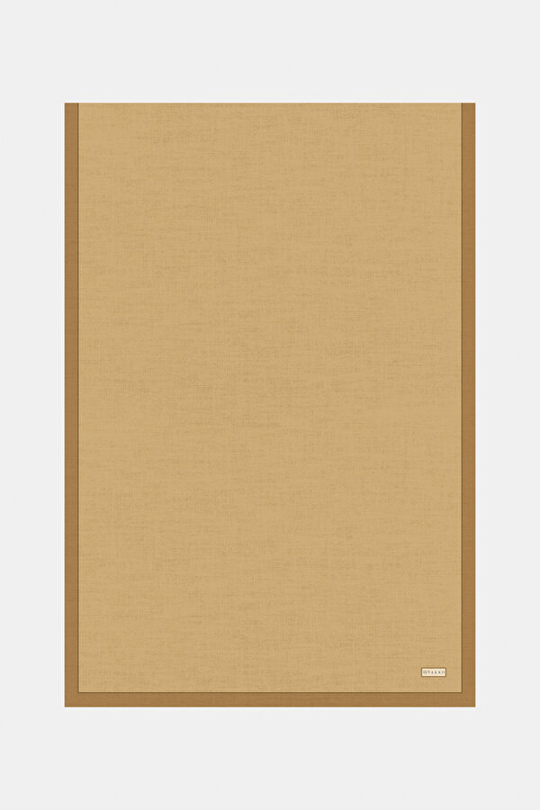 CAMEL DÜZ TWILL İPEK ŞAL