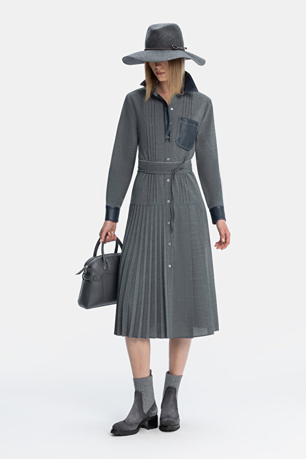 NAVY BLUE LONG SLEEVE DRESS 6