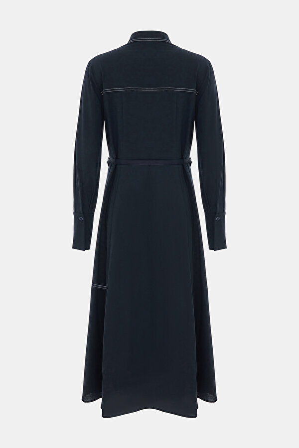 NAVY BLUE LONG SLEEVE DRESS 7
