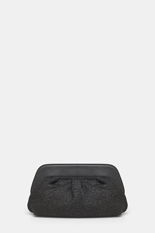 BLACK WICKER BAG