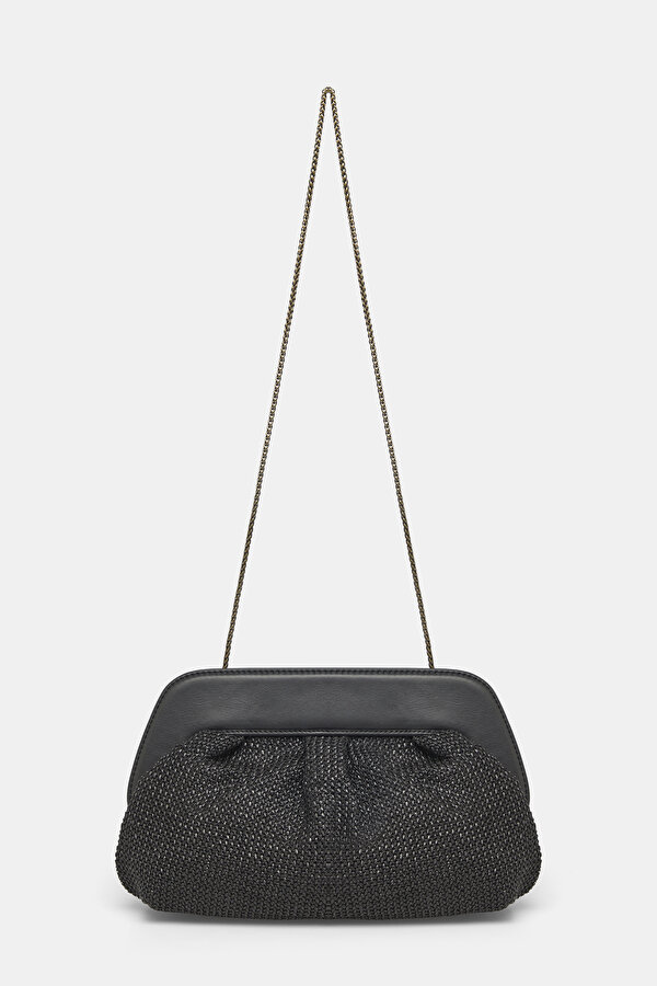 BLACK WICKER BAG 2