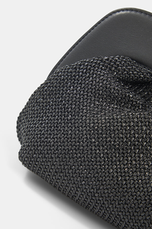 BLACK WICKER BAG 6