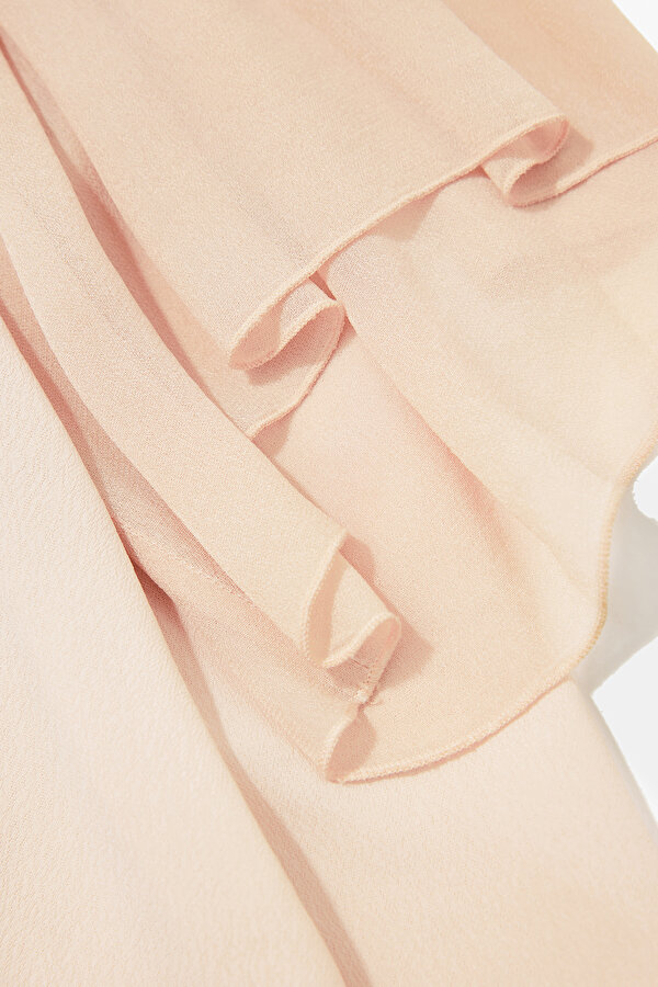 BEIGE V NECK LONG SLEEVE BLOUSE 11