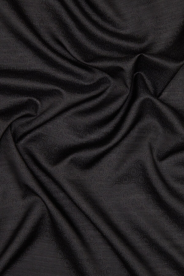 BLACK COTTON/SILK SCARF 2