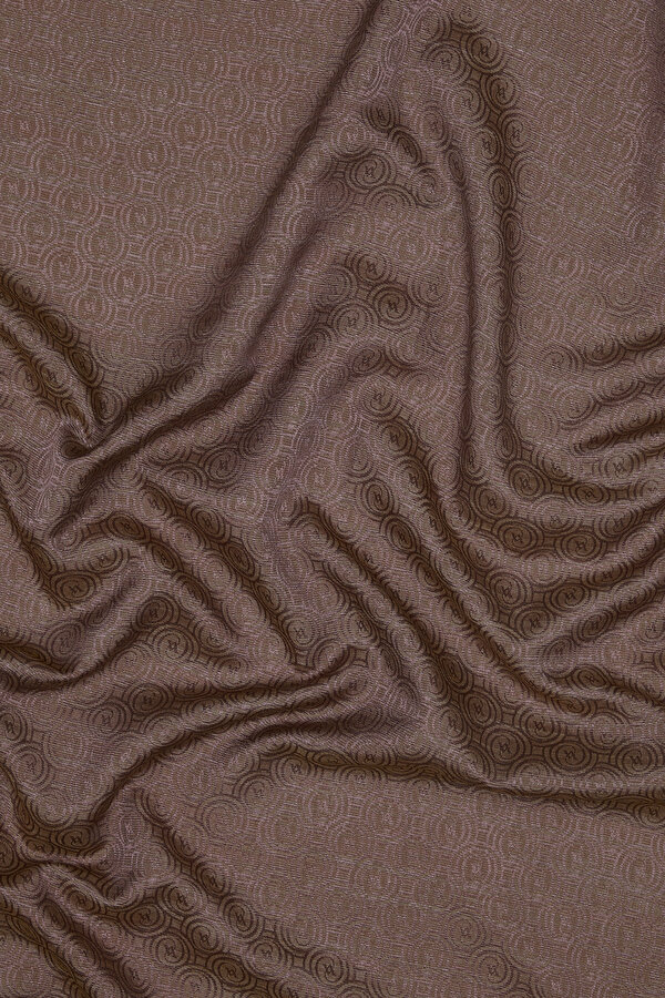 LIGHT BROWN COTTON/SILK SCARF 2