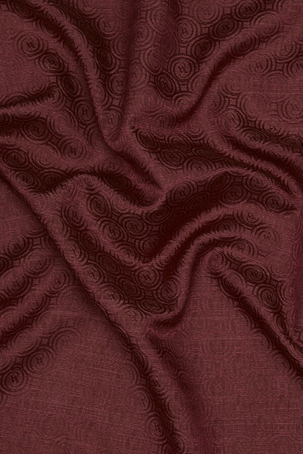 MAROON COTTON/SILK SCARF 2