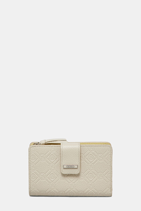 YELLOW MONOGRAM LEATHER WALLET