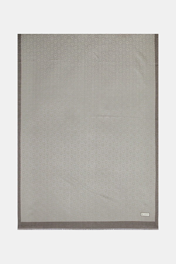 GREY COTTON/SILK SHAWL