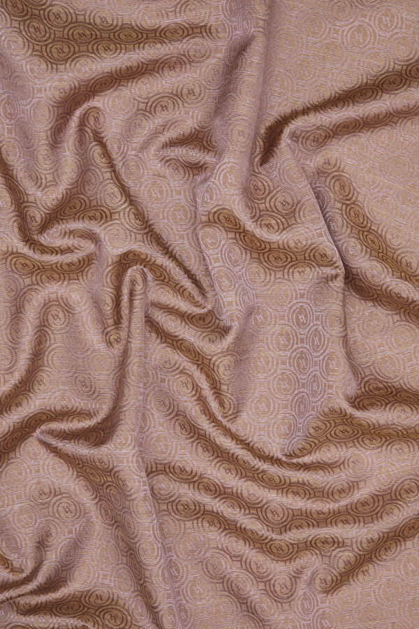 LIGHT BROWN COTTON/SILK SHAWL 2